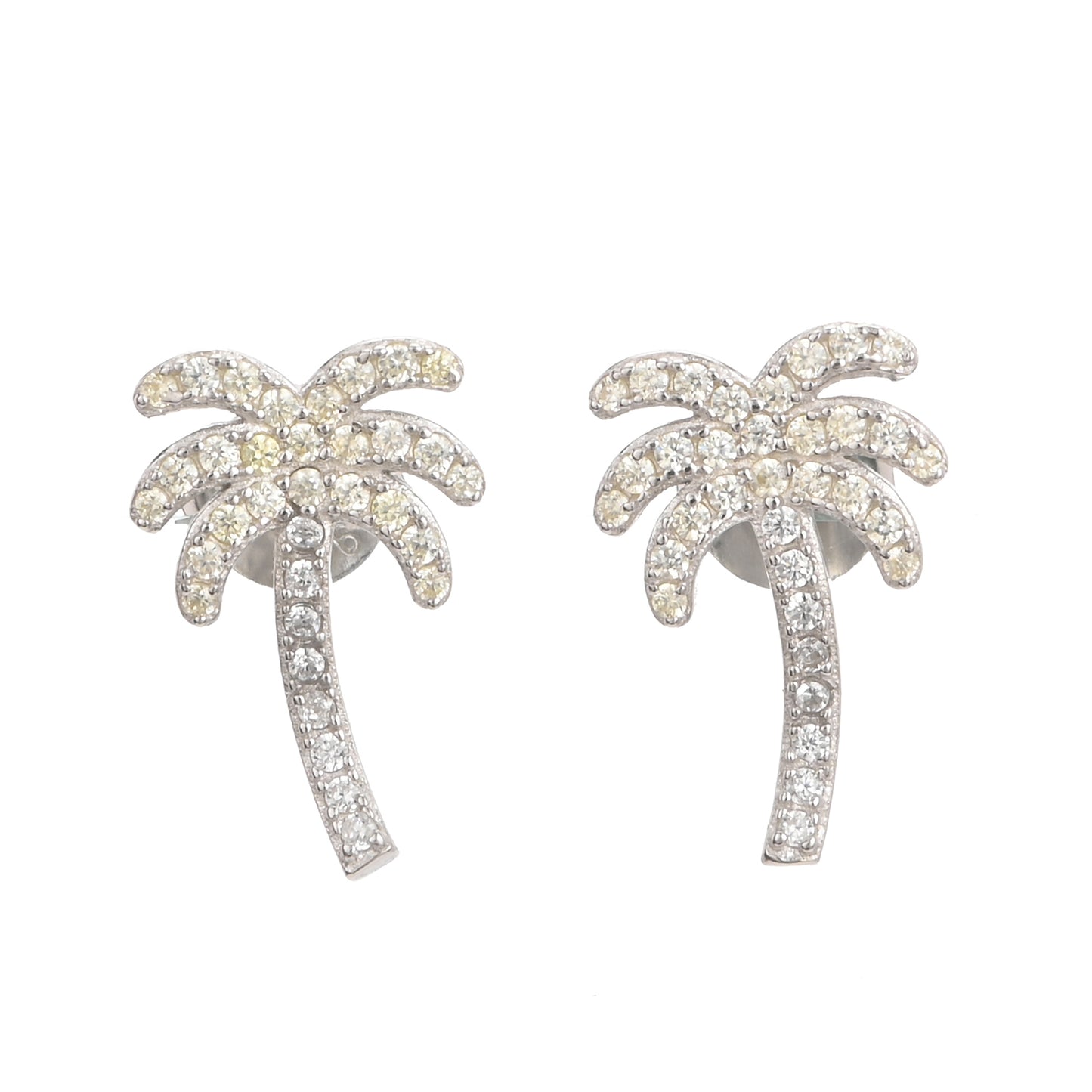 Puremoon 925 Sterling Silver Tree Stud Earrings for Women