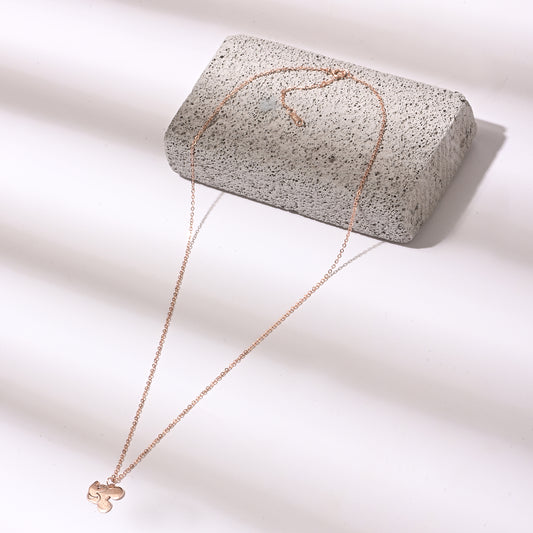 Puremoon 925 Sterling Silver Mickey Mouse Pendant Necklace (Rose Gold) with Chain for Women