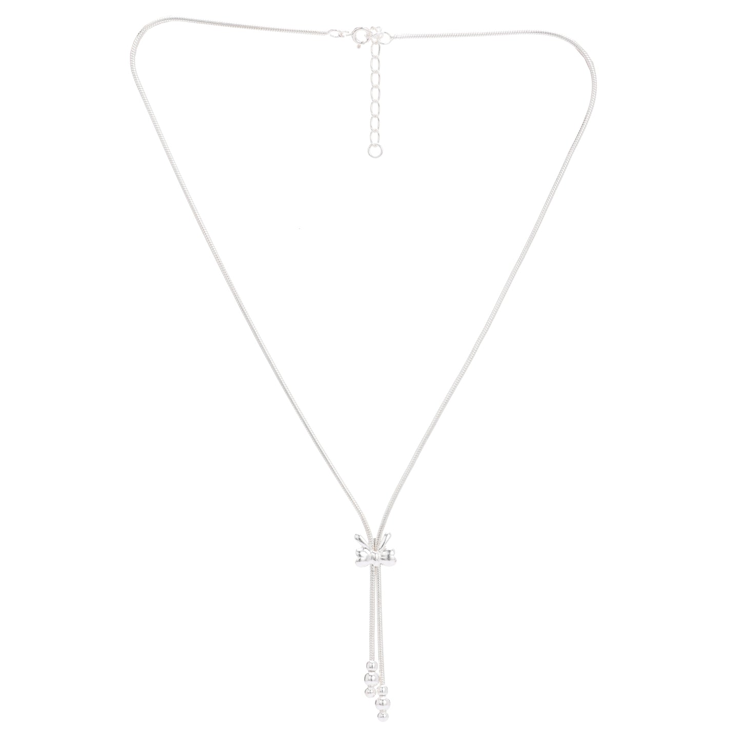 Puremoon 925 Silver Butterfly Necklace with Earrings Set for Women
