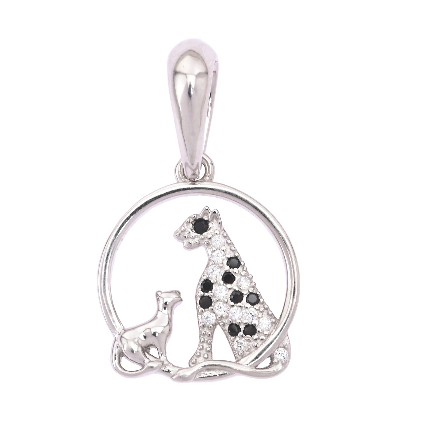 Puremoon 925 Silver Tigress Cub Pendant for Women