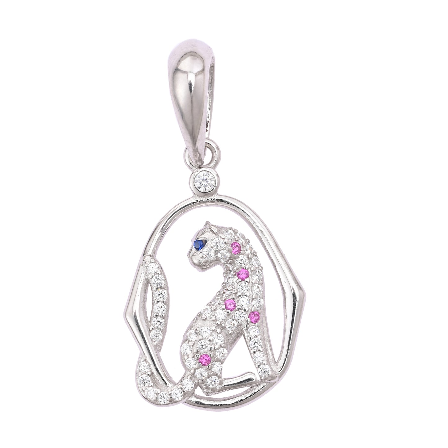 Puremoon 925 Silver Tiger Pendant for Women
