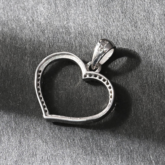 Puremoon Silver Heart Pendant for Women