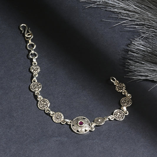 Close-up of vintage style antique bracelet design detail