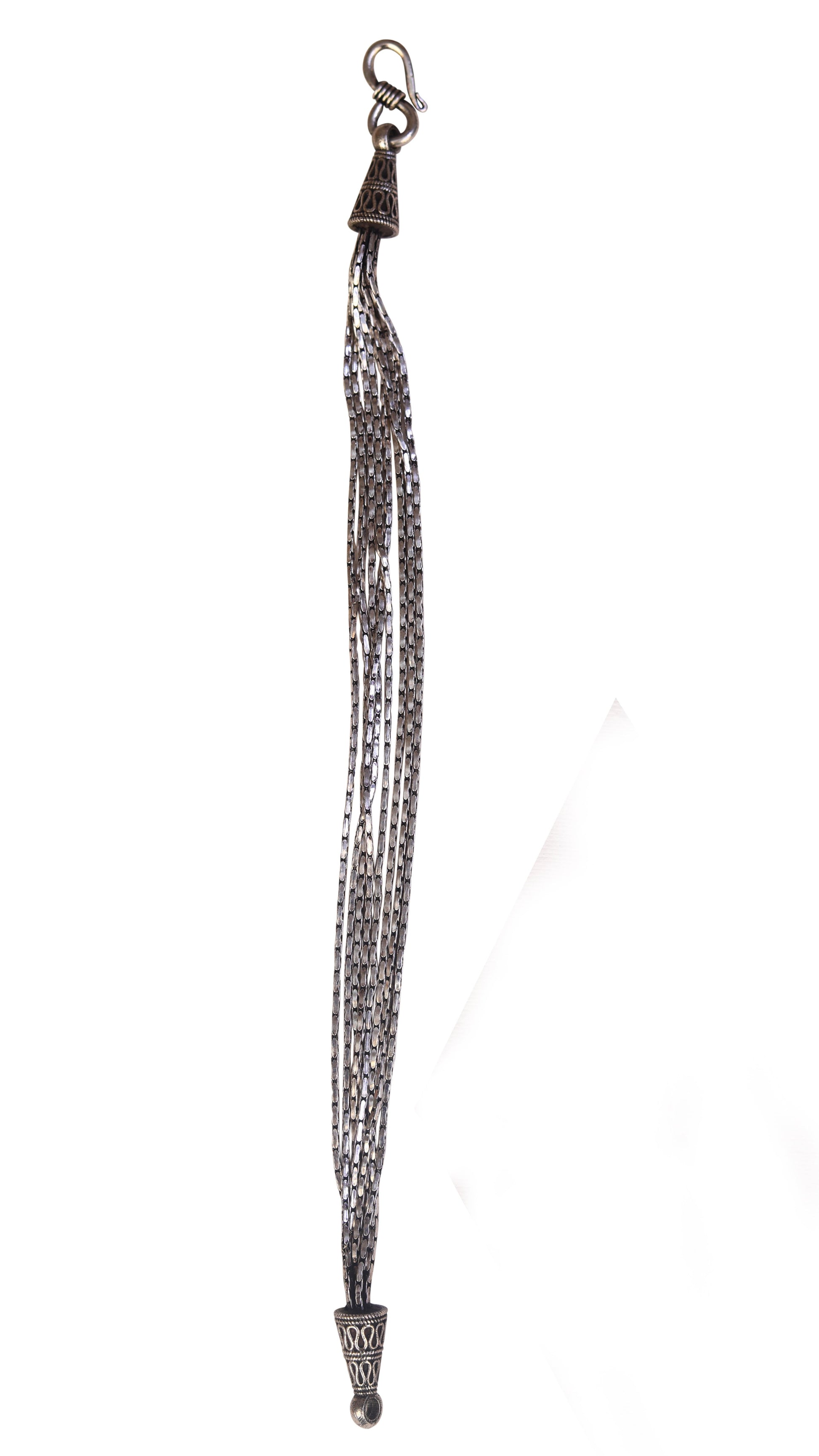 handmade charm bracelets tribal layered chain silver design