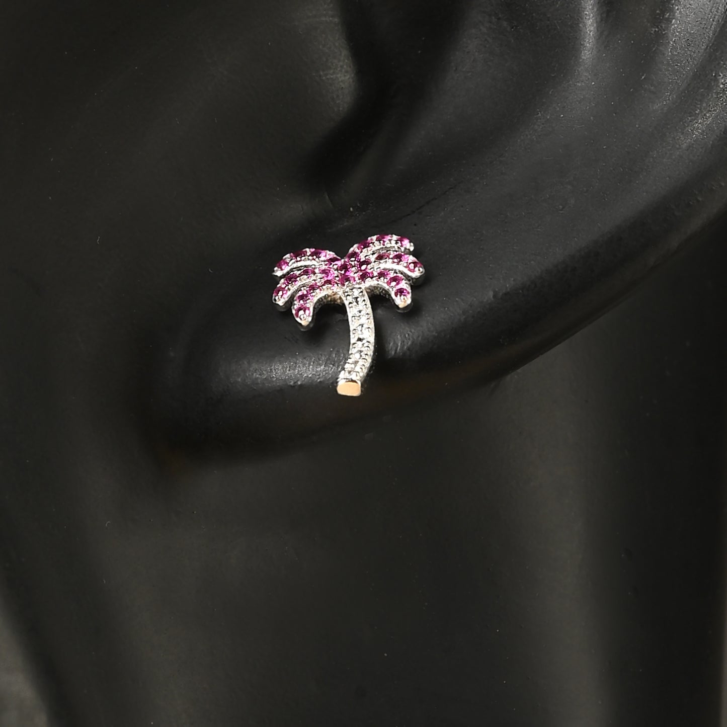 Puremoon 925 Sterling Silver Tree Stud Earrings for Women