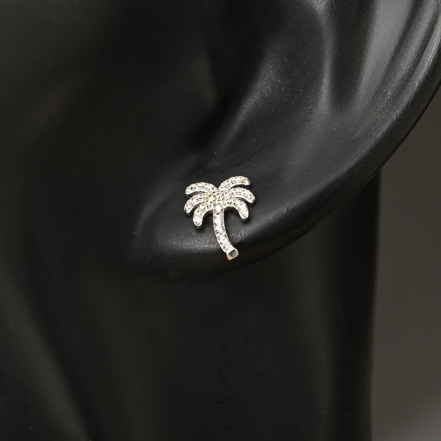 Puremoon 925 Sterling Silver Tree Stud Earrings for Women