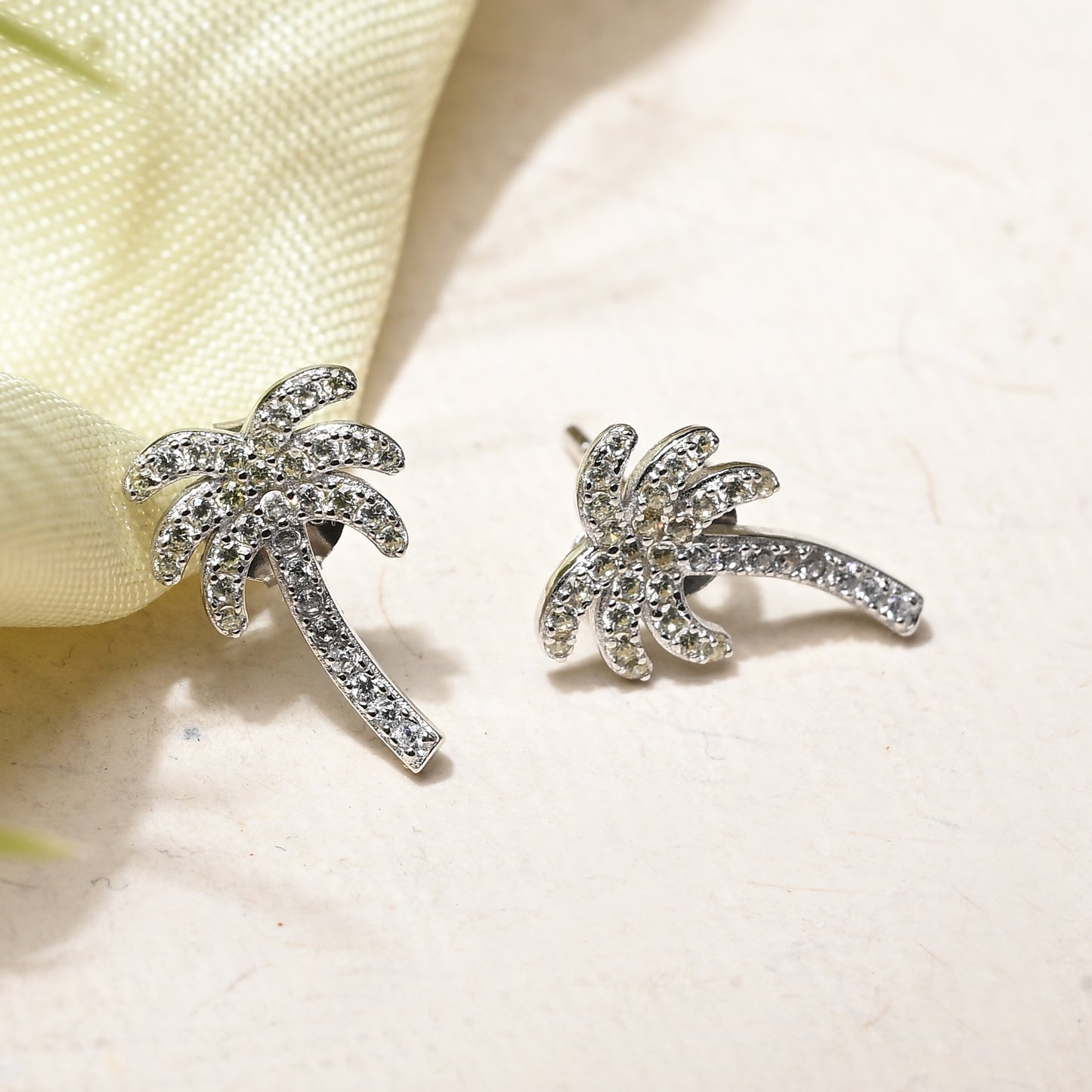 Puremoon 925 Sterling Silver Tree Stud Earrings for Women