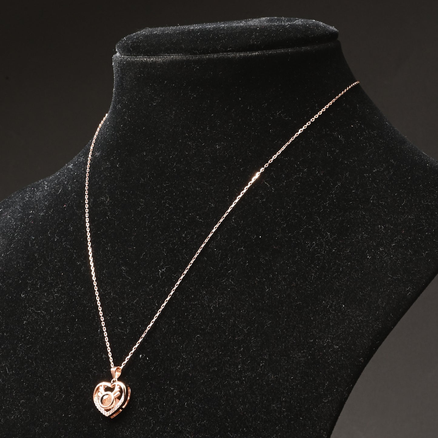 Puremoon 925 Silver Deer Heart Pendant with Chain for Women (Elegant Nature Design)