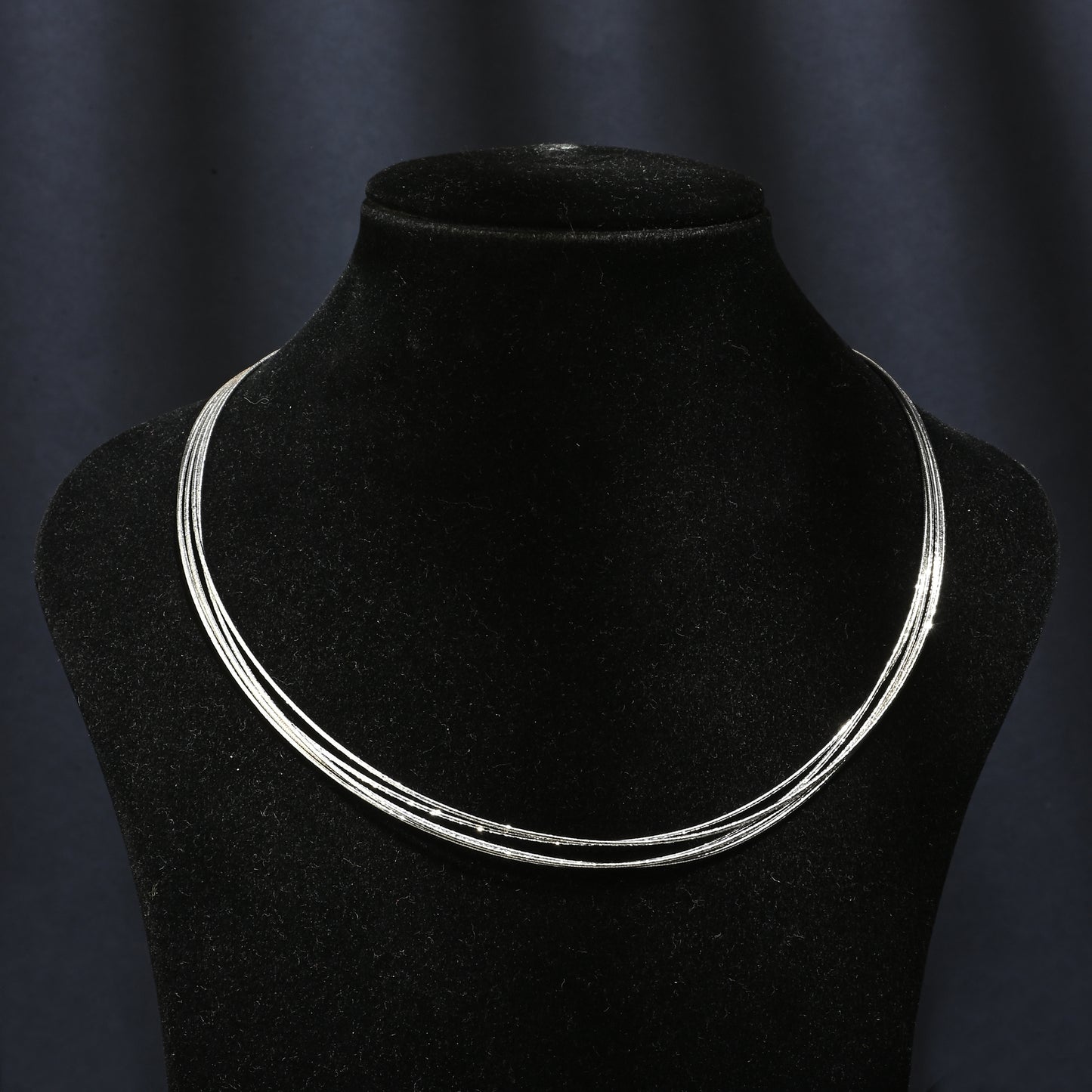 Puremoon 925 Silver Multi-Layer Chain Necklace for Women (Minimal Layered Design)