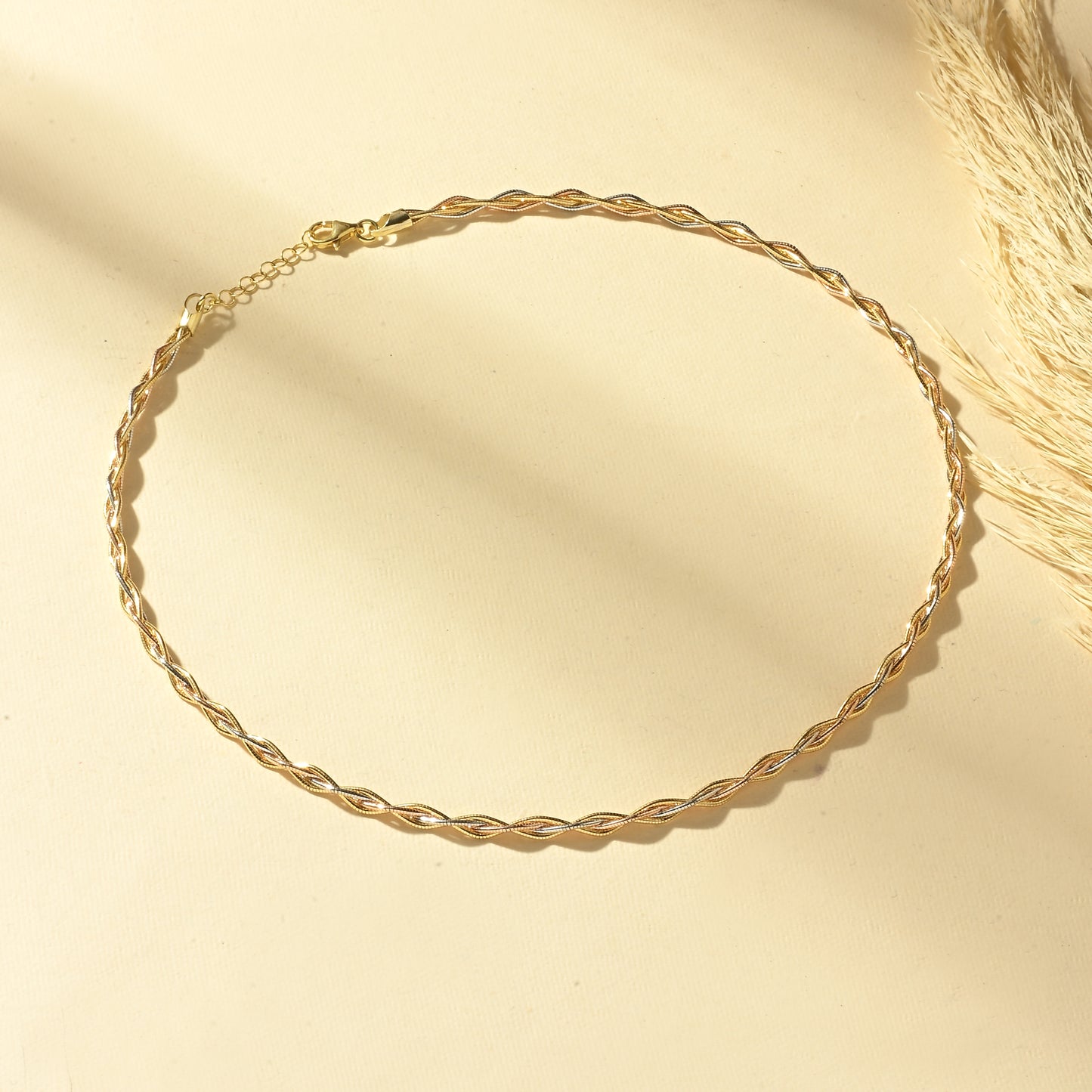 Puremoon 925 Silver & Gold Dual Tone Cross Multi-Layer Chain Necklace for Women (Elegant Layered Design)