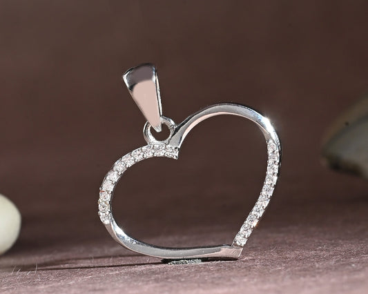 Puremoon Silver Heart Pendant  for Women