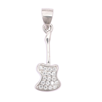 Puremoon 925 Sterling Silver Guitar Pendant Necklace for Women