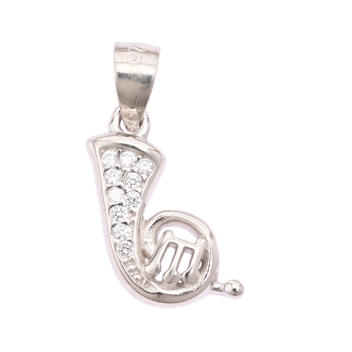 Puremoon 925 Sterling Silver Music Pendant Necklace for Women
