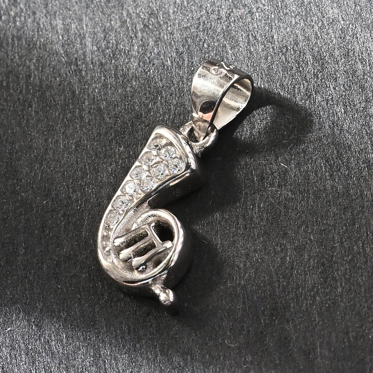 Puremoon 925 Sterling Silver Music Pendant Necklace for Women