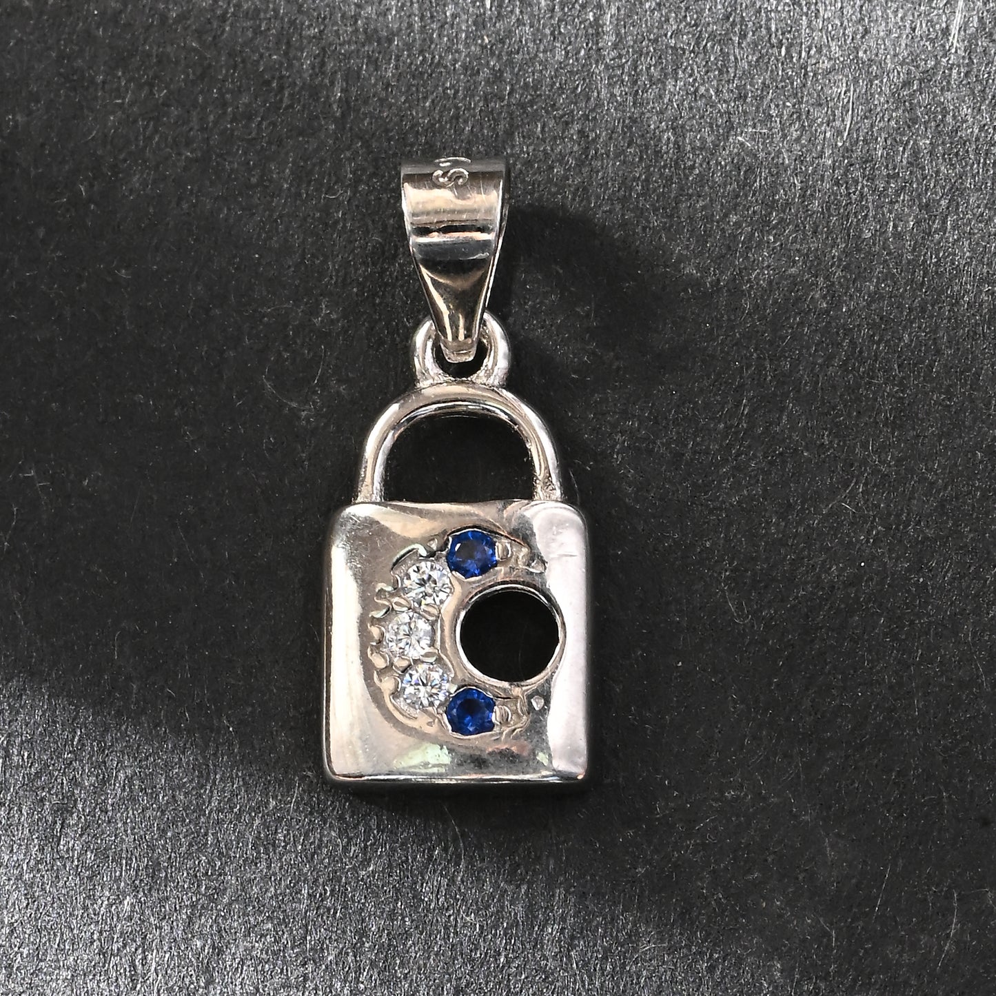 Puremoon 925 Sterling Silver Lock Pendant Necklace for Women