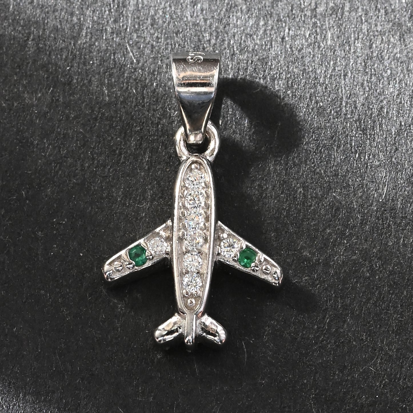 Puremoon 925 Sterling Silver Airplane Pendant Necklace for Women