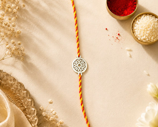 minimalist sacred thread 925 sterling silver rakhi